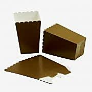 8 Adet Beyaz Üzeri Gold Mısır Kutusu Parti Malzemesi