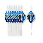 10 Adet Elsa Pipet Kız Doğum Günü Parti Malzemesi