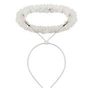 1 Adet Beyaz Tüylü Melek Haresi Tacı Parti Malzemesi