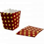 10 Adet Sarı Kırmızı Mısır İkram Kutusu Doğum Günü Parti Malzemesi