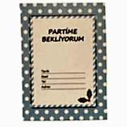 10 Adet Mavi Baby Shower Partisi Davetiyesi