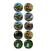 10 Adet Minecraft Parti Rozeti, Erkek Çocuk Hediyelik Yaka Rozeti