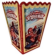 10 Adet Örümcek Adam (Spiderman) Mısır İkram Kutusu Erkek