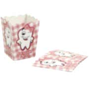 10 Adet Pembe İlk Diş Partisi Mısır İkram Kutusu Diş Buğdayı