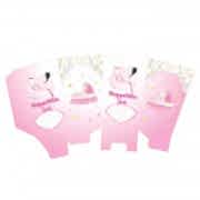 10 Adet Pembe Kız Bebek Hoşgeldin Baskılı Mısır İkram Kutusu