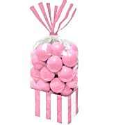 10 Adet Pembe Şeker Poşeti, Şeffaf Kurabiye Poşeti