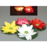 10 Adet Suda Yüzen Nilüfer Çiçeği, Yüzen Dilek Balonu, Feneri