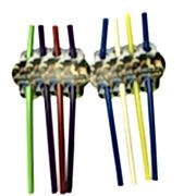 8 Adet Yeşil Minecraft Pipet Erkek Doğum Günü Parti Malzemesi