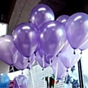 100 lü Adet Metalik Parlak Sedefli Lateks Açık Mor Renkli Balon