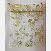 100 Adet Altın Şeffaf Kına ve Çerezlik Kesesi 12cm x 9cm Kına