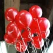 100 lü Adet Lateks Mat Kırmızı Renkli Balon