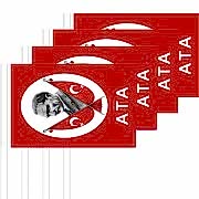 100 Adet Sopalı Atatürklü Türk Bayrağı Çubuklu El Kağıdı 23 Nisan