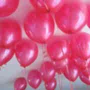 100 lü Adet Metalik Parlak Sedefli Lateks Fuşya Renkli Balon