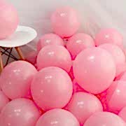 100 lü Adet Pembe Soft Makaron Balon, Mat Pastel Balon Parti Süsü