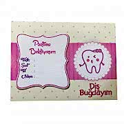 12 Ad Kız Pembe İlk Diş Buğdayı Parti Davetiyesi+ 12 Ad Zarf