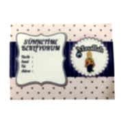 12 Ad Sünnetime Bekliyorum Parti Davetiyesi+ 12 Ad Zarf