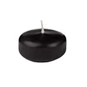 12 Adet Siyah Renkli Suda Yüzen Mum, Romantik Dekorasyon Mumu