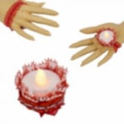 12 Adet Süslü Işıklı Kına Gecesi El Mumu