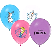 12 li Elsa Frozen Baskılı Karışık Balon, Helyumla Uçan