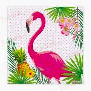 16 Adet Flamingo Kağıt  Doğum Günü Parti Peçetesi 