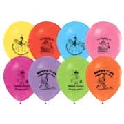 16 lı Sünnet Baskılı Karışık Renkli Balonlar, Helyumla Uçan 