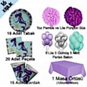 16 Kişi Deniz Kızı Ariel Konseptli Doğum Günü Partisi Paketi