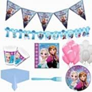 16 Kişi Elsa Frozen Parti Malzeme Paketi Süsleme Konsept Seti