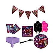 16 Kişi Monster High Parti Malzeme Paketi Süsleme Konsept Seti