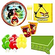 16 Kişilik Angry Birds Doğum Günü Seti, Parti Malzemeleri Paketi