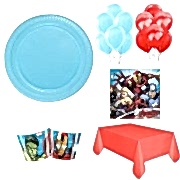 16 Kişilik Avengers Parti Seti Malzemeleri, Yenilmezler Paketi