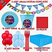 16 Kişilik Brawl Star Doğum Günü Temalı Parti Malzemeleri Seti