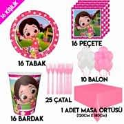 16 Kişilik Niloya Doğum Günü Temalı, Parti Teması Konsepti Seti