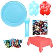 16 Kişilik Yenilmezler Parti Paketi, Avengers Tabak Bardak Çatal