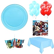 16 Kişilik Yenilmezler Parti Seti Malzemeleri, Avengers Paketi
