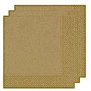 20 Adet Gold Dore Altın Sarısı Peçete 33x33 Doğum Günü Parti Çift Katlı