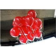 20 ADET METALİK SEDEFLİ KIRMIZI BALON Doğum Günü Helyumla Uçan