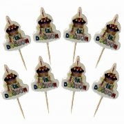 20 Adet Pastalı İyi ki Doğdun Yazılı Sunum Kürdanı