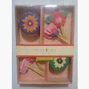 24 Adet Desenli Kek Kalıbı ve Kürdan Seti, Parti Malzemesi 