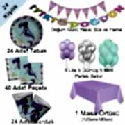 24 Kişi Deniz Kızı Ariel Konseptli Doğum Günü Partisi Paketi