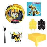 24 Kişi Transformers Konsepti Doğum Günü Parti Ürünleri Bumblebee