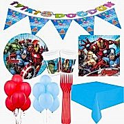 24 Kişilik Avengers Lüks Parti Seti, Yenilmezler Tabak Bardak vb