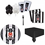 24 Kişilik Beşiktaş Doğum Günü Paketi, Parti Konsepti Süsleri