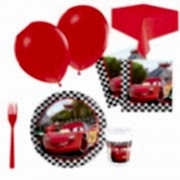 24 Kişilik Cars Doğum Günü Parti Malzemeleri, Arabalar Konsepti