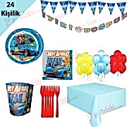 24 Kişilik Hot Wheels Temalı Doğum Günü Seti, Konsept Malzemeleri