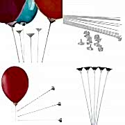 25 Adet Balon Çubuğu Sopası ve 25 Adet Takma Çubukları