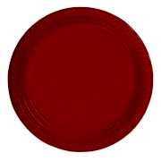 25 Adet Kırmızı Kullan At Plastik Doğum Günü Parti Tabağı