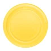 25 ADET Sarı Tabak 22 cm Kullan At Doğum Günü Parti