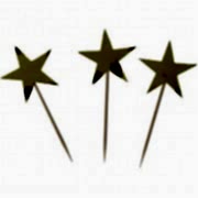 15 Adet Sarı Yıldız Sunum Kürdanı Parti Malzemesi