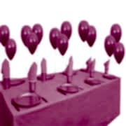 25 kişilik Balonlu Pembe Doğum Günü Parti Paketi Süs Seti