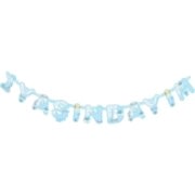 2m Mavi Erkek 1 Yaş Doğum Günü Süsü, 1 Yaşındayım Banner, Bayrak